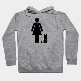 Cat Room - F - black Hoodie